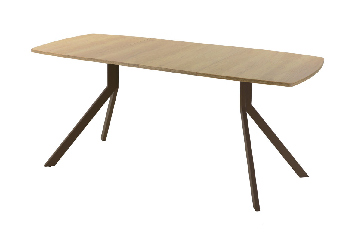 Обеденный стол AMC Elite (серии SLIM) / E18(1200) D6 (коричневый/Дуб Небраска Натуральный)