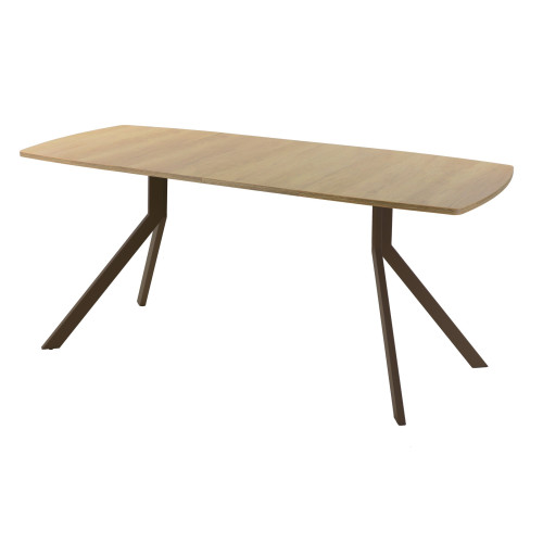 Обеденный стол AMC Elite (серии SLIM) / E18(1100) D6 (коричневый/Дуб Небраска Натуральный)