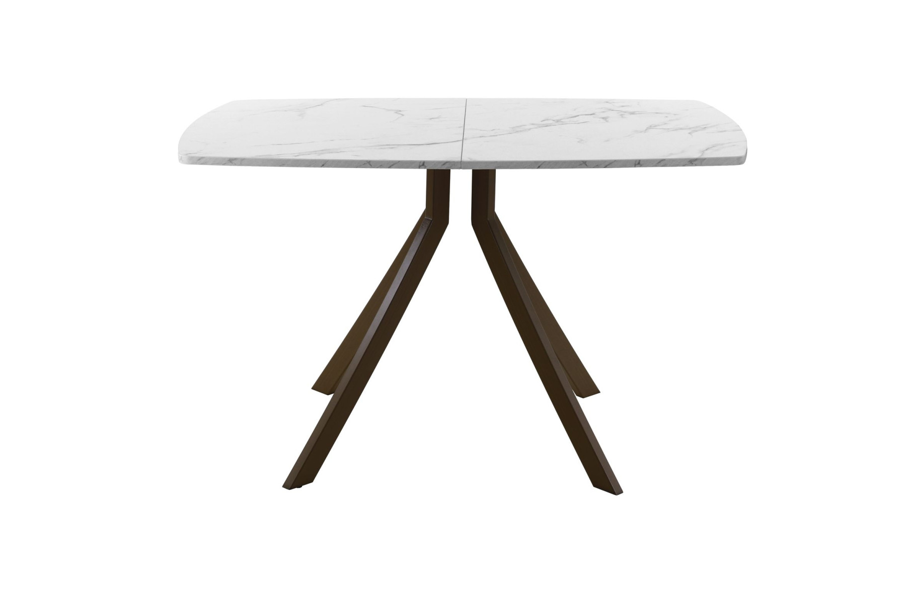 Обеденный стол AMC Elite (серии SLIM) / E18(1200) D6 (коричневый/Мрамор Кристалл)