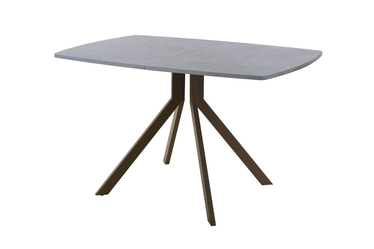 Обеденный стол AMC Elite (серии SLIM) / E18(1200) D6 (коричневый/Бетон Чикаго светло-серый)