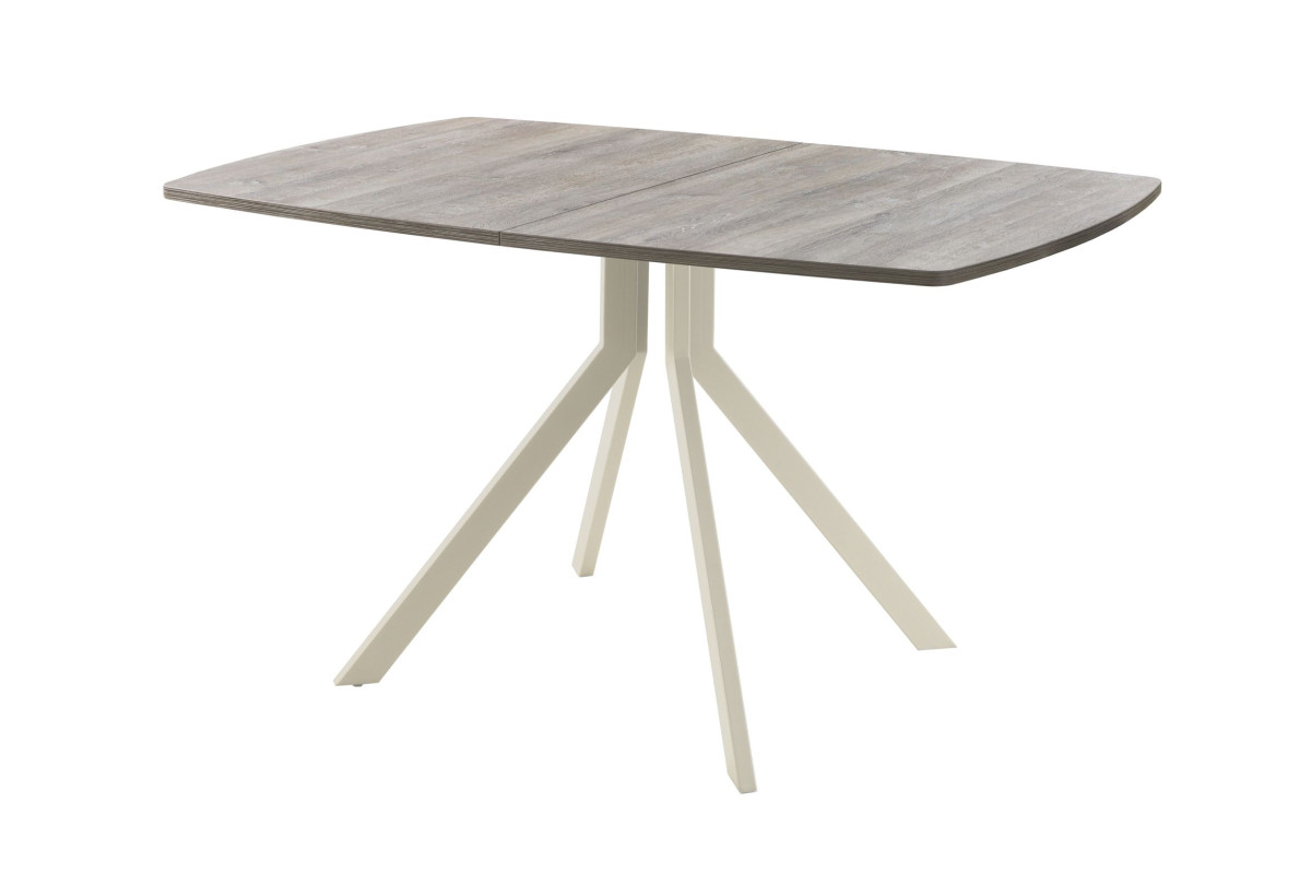 Обеденный стол AMC Elite (серии SLIM) / E18(1100) D6 (бежевый/Дуб Уайт-Ривер песочно-бежевый)