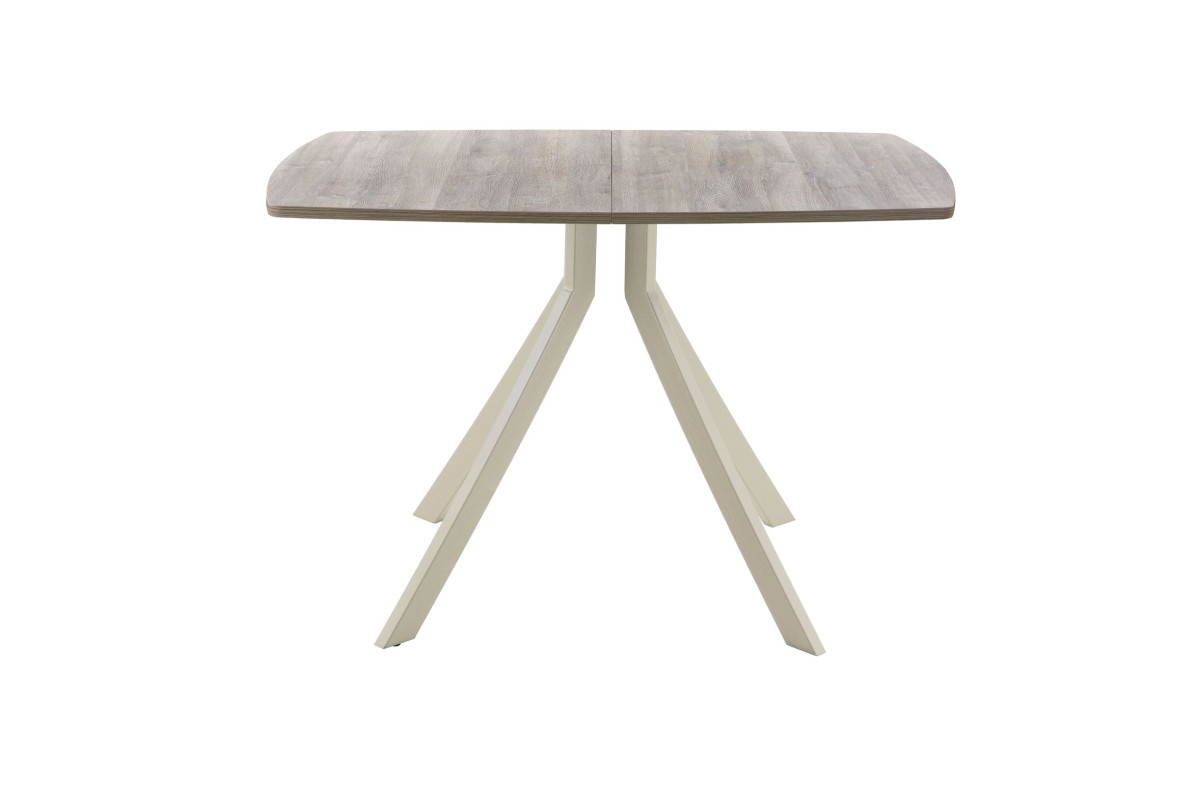 Обеденный стол AMC Elite (серии SLIM) / E18(1100) D6 (бежевый/Дуб Уайт-Ривер песочно-бежевый)