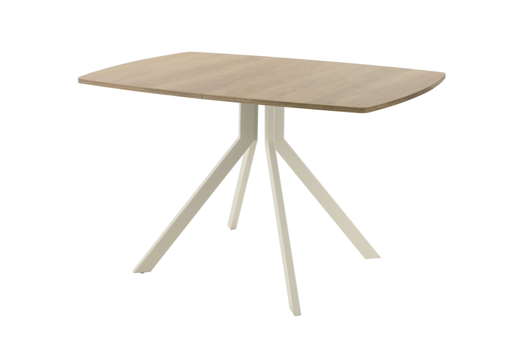 Обеденный стол AMC Elite (серии SLIM) / E18(1200) D6 (бежевый/Дуб Небраска Натуральный)