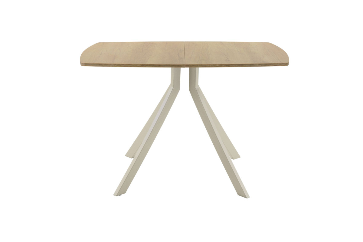 Обеденный стол AMC Elite (серии SLIM) / E18(1200) D6 (бежевый/Дуб Небраска Натуральный)