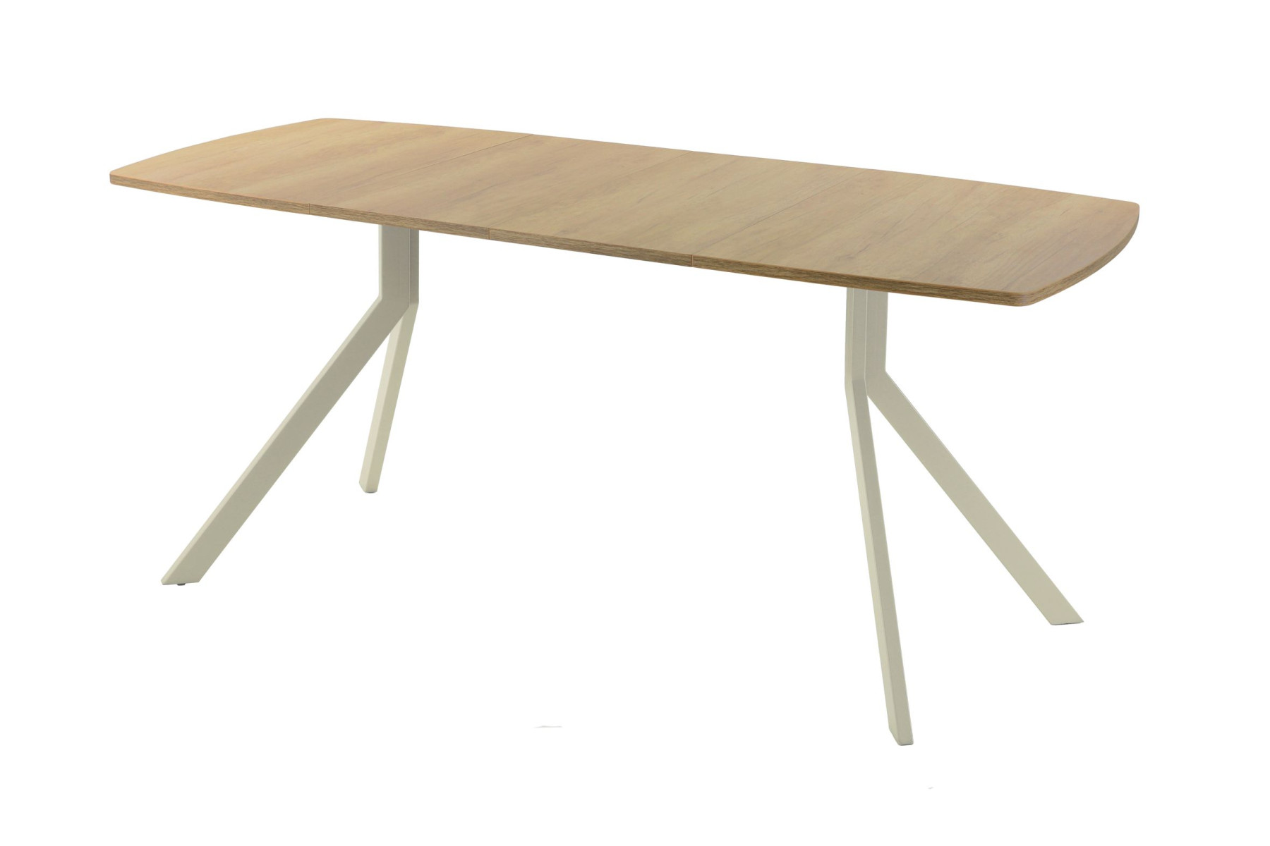 Обеденный стол AMC Elite (серии SLIM) / E18(1200) D6 (бежевый/Дуб Небраска Натуральный)