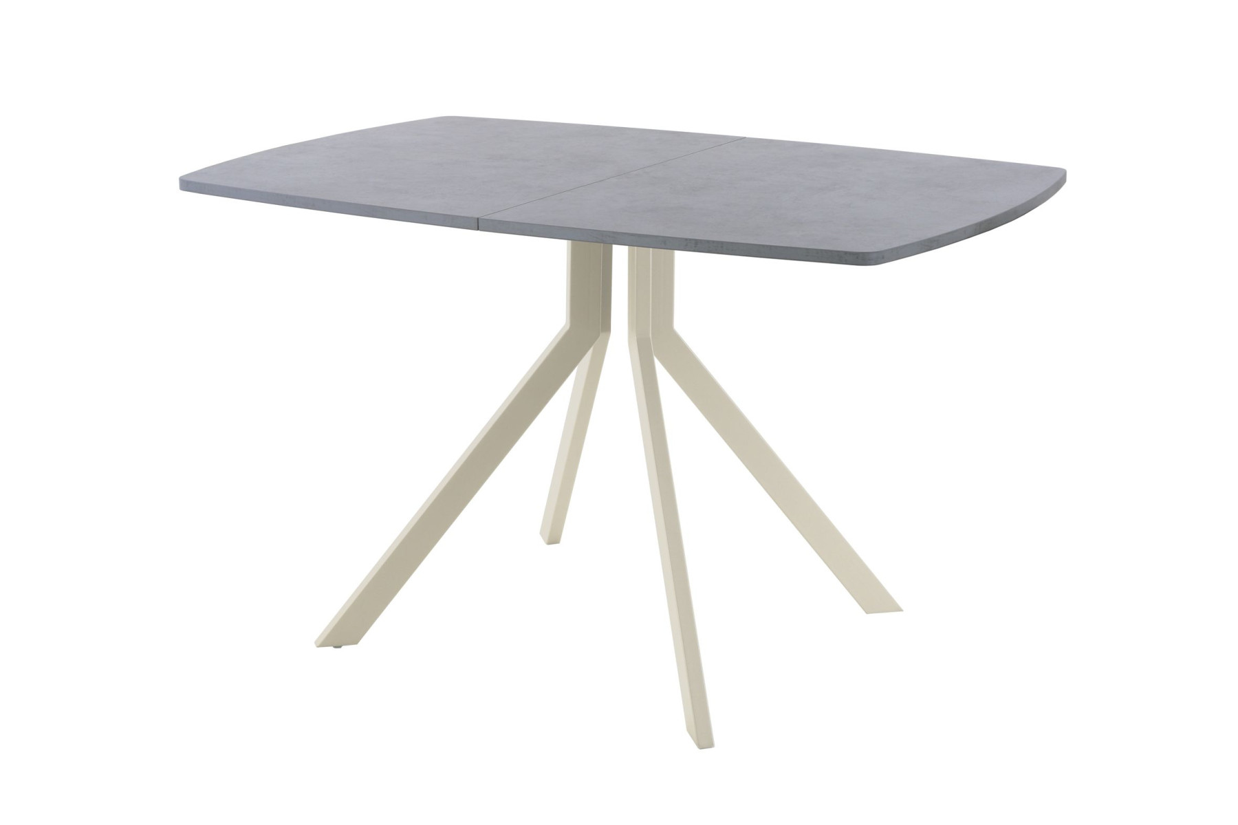 Обеденный стол AMC Elite (серии SLIM) / E18(1100) D6 (бежевый/Бетон Чикаго светло-серый)