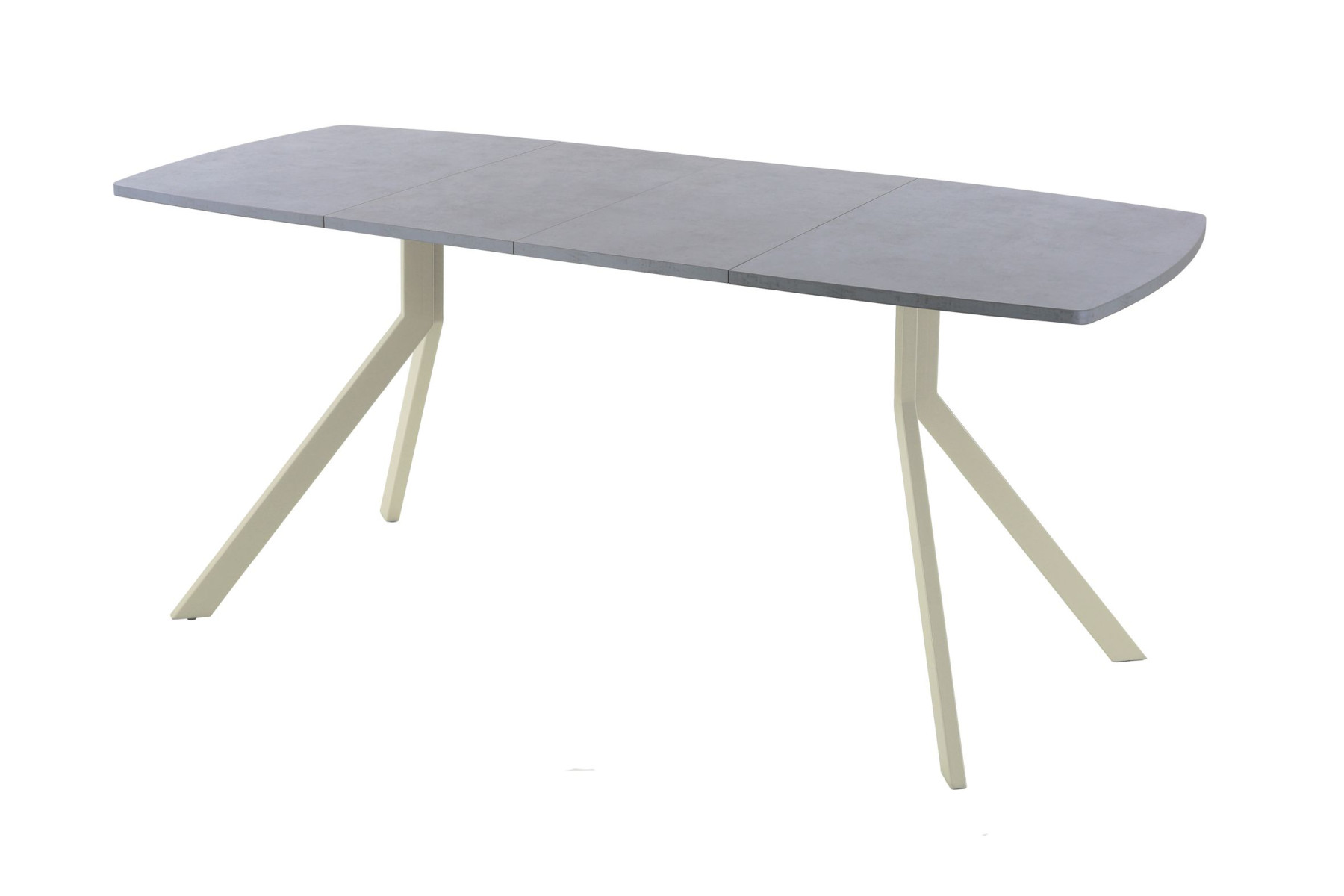 Обеденный стол AMC Elite (серии SLIM) / E18(1100) D6 (бежевый/Бетон Чикаго светло-серый)