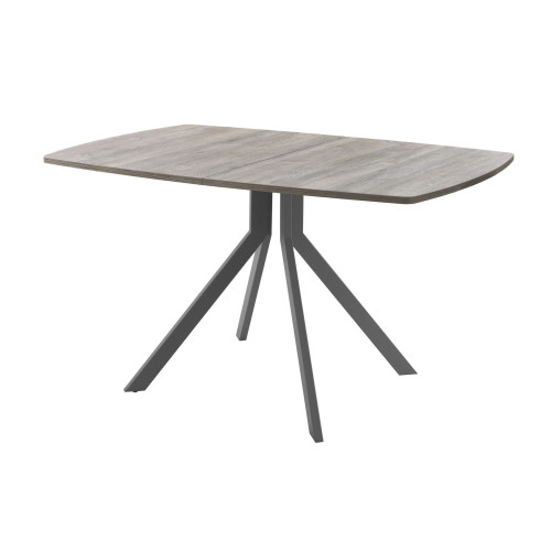 Обеденный стол AMC Elite (серии SLIM) / E18(1100) D6 (графит/Дуб Уайт-Ривер песочно-бежевый)
