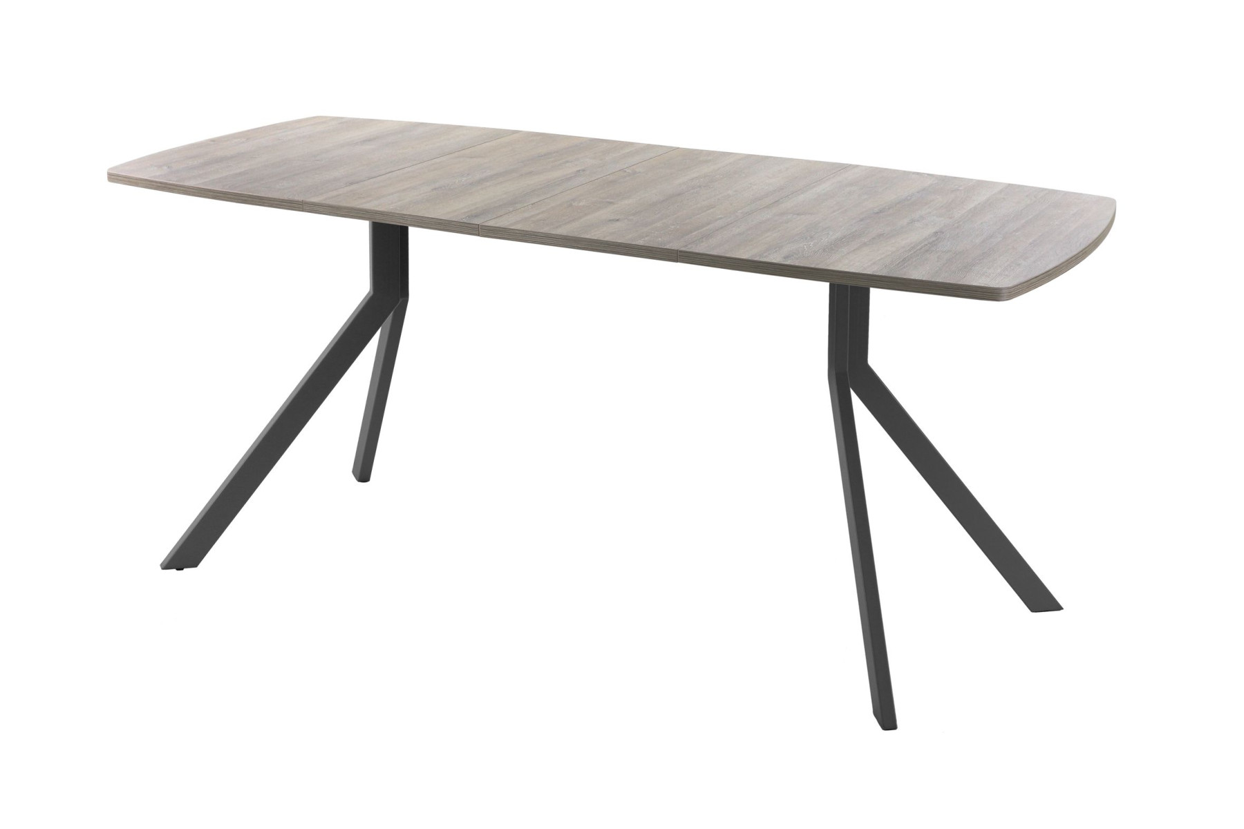 Обеденный стол AMC Elite (серии SLIM) / E18(1100) D6 (графит/Дуб Уайт-Ривер песочно-бежевый)