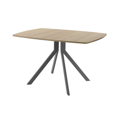 Обеденный стол AMC Elite (серии SLIM) / E18(1200) D6 (графит/Дуб Небраска Натуральный)