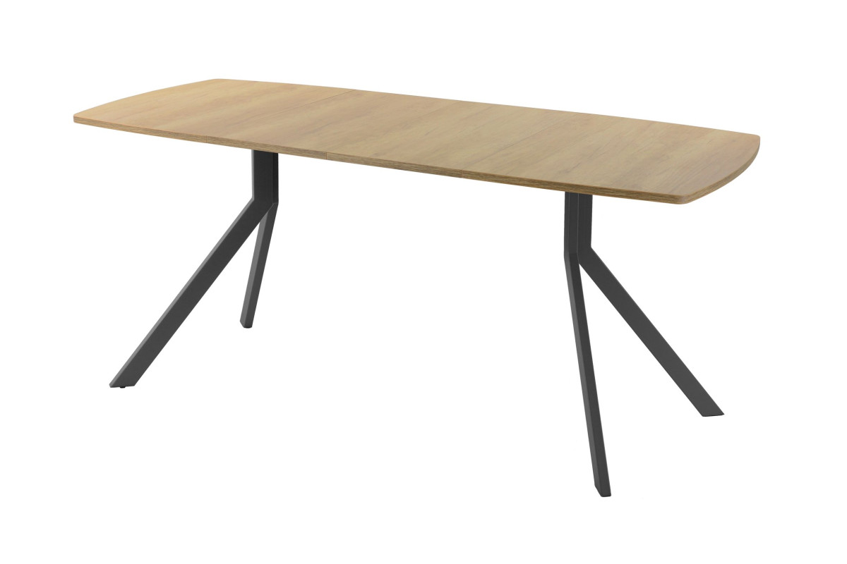 Обеденный стол AMC Elite (серии SLIM) / E18(1200) D6 (графит/Дуб Небраска Натуральный)