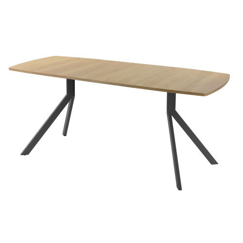 Обеденный стол AMC Elite (серии SLIM) / E18(1200) D6 (графит/Дуб Небраска Натуральный)