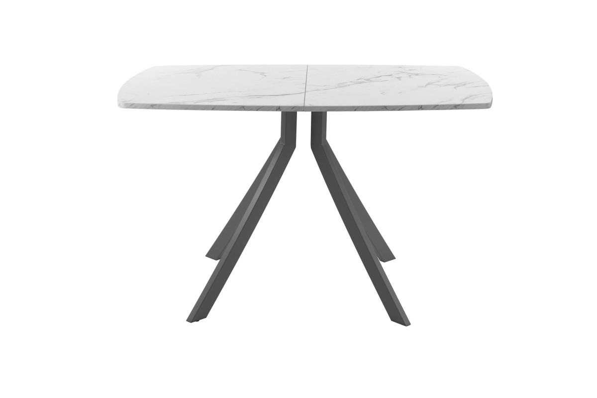 Обеденный стол AMC Elite (серии SLIM) / E18(1200) D6 (графит/Мрамор Кристалл)