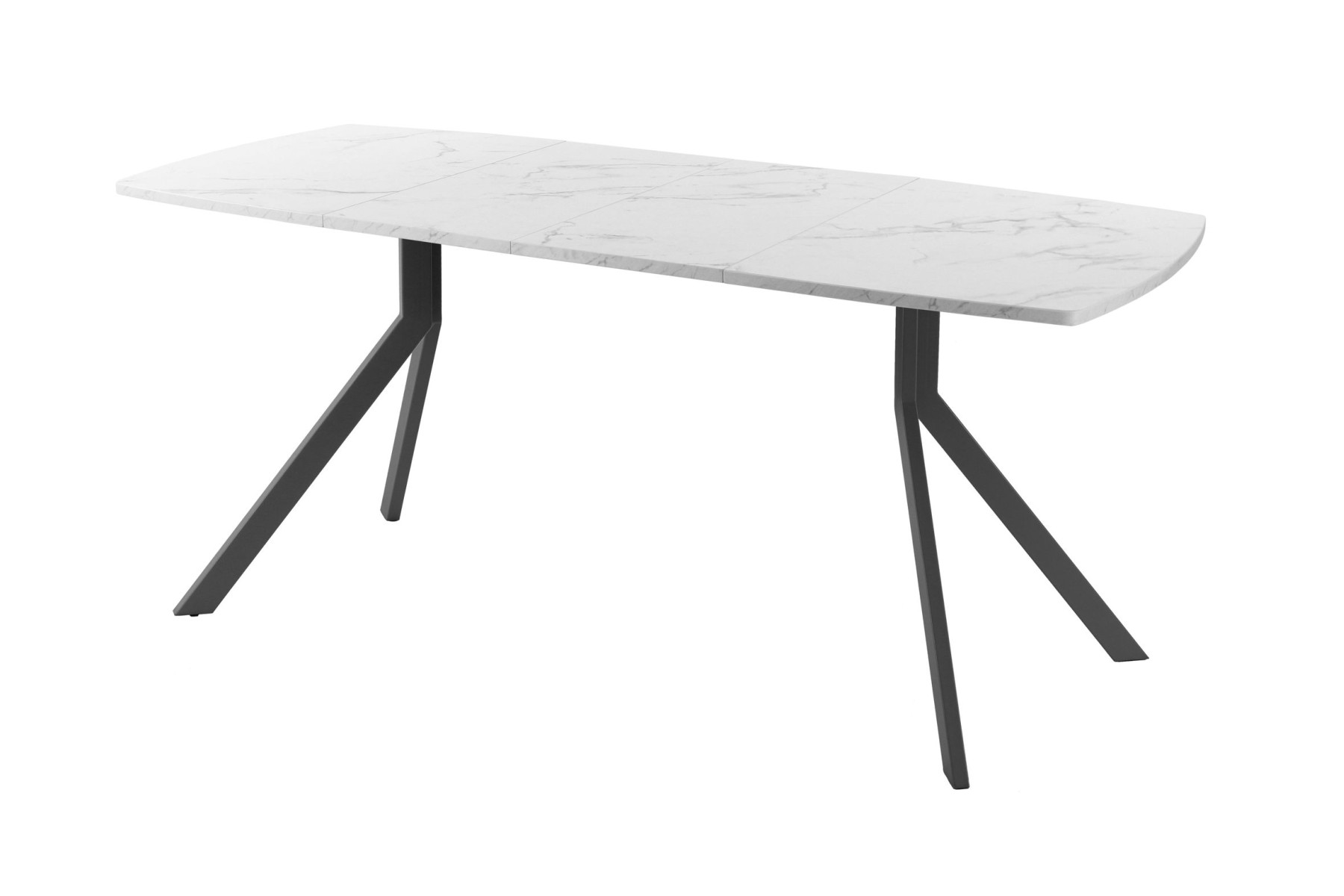 Обеденный стол AMC Elite (серии SLIM) / E18(1200) D6 (графит/Мрамор Кристалл)