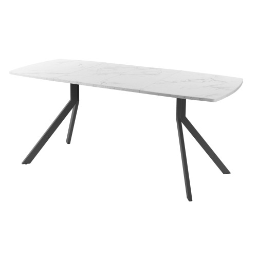 Обеденный стол AMC Elite (серии SLIM) / E18(1100) D6 (графит/Мрамор Кристалл)