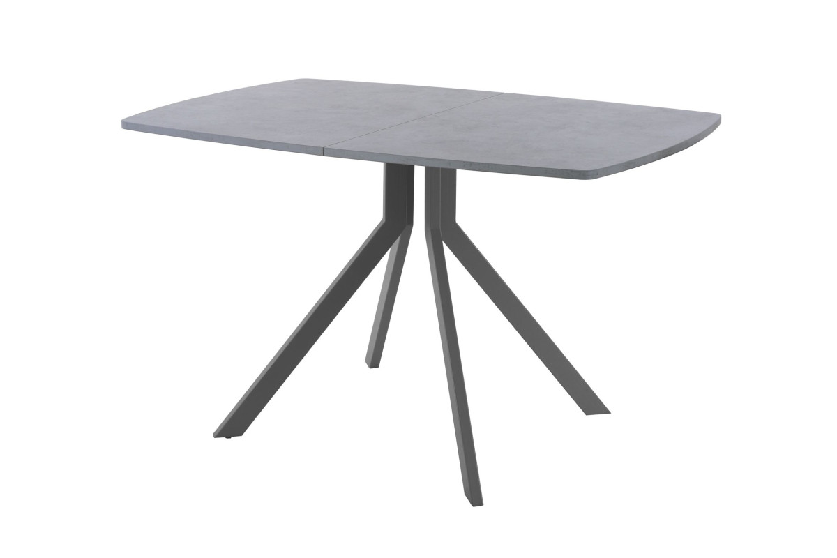 Обеденный стол AMC Elite (серии SLIM) / E18(1100) D6 (графит/Бетон Чикаго светло-серый)