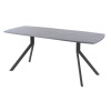 Обеденный стол AMC Elite (серии SLIM) / E18(1100) D6 (графит/Бетон Чикаго светло-серый)