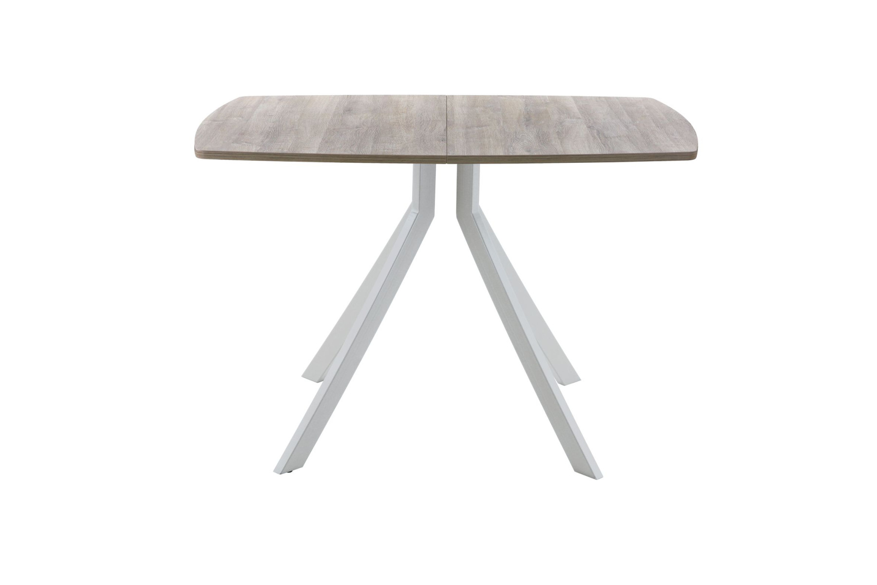 Обеденный стол AMC Elite (серии SLIM) / E18(1200) D6 (серебро/Дуб Уайт-Ривер песочно-бежевый)