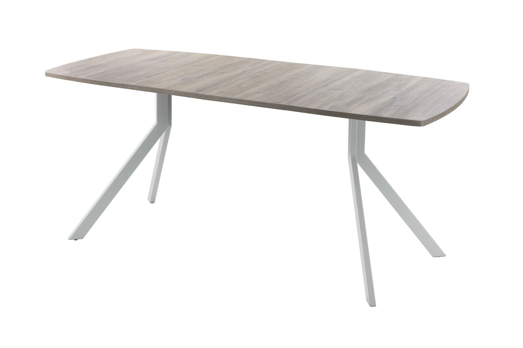 Обеденный стол AMC Elite (серии SLIM) / E18(1200) D6 (серебро/Дуб Уайт-Ривер песочно-бежевый)