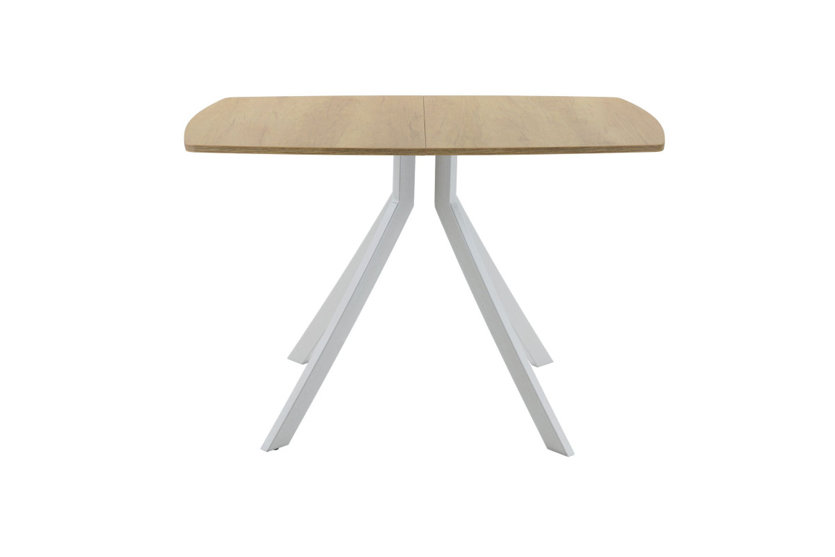 Обеденный стол AMC Elite (серии SLIM) / E18(1100) D6 (серебро/Дуб Небраска Натуральный)