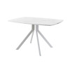 Обеденный стол AMC Elite (серии SLIM) / E18(1100) D6 (серебро/Мрамор Кристалл)