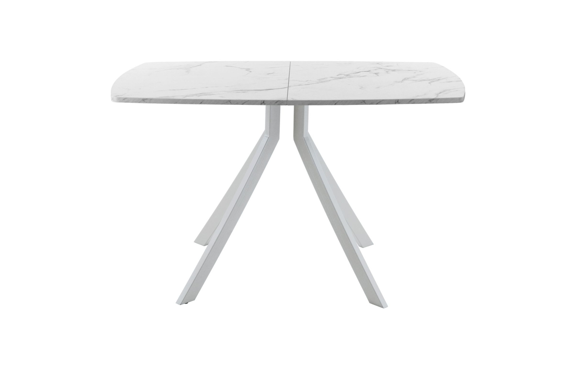 Обеденный стол AMC Elite (серии SLIM) / E18(1100) D6 (серебро/Мрамор Кристалл)