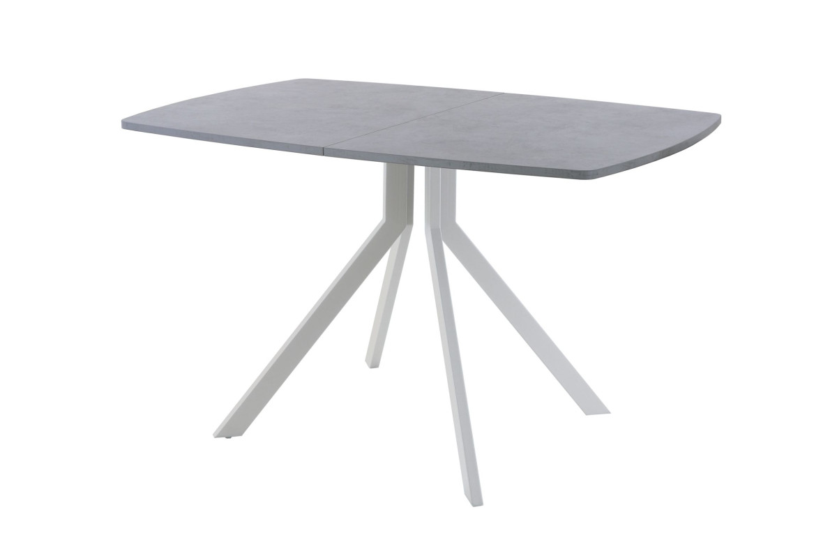 Обеденный стол AMC Elite (серии SLIM) / E18(1100) D6 (серебро/Бетон Чикаго светло-серый)