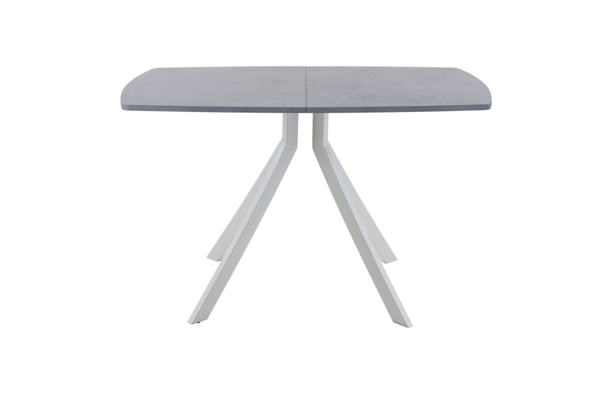 Обеденный стол AMC Elite (серии SLIM) / E18(1100) D6 (серебро/Бетон Чикаго светло-серый)
