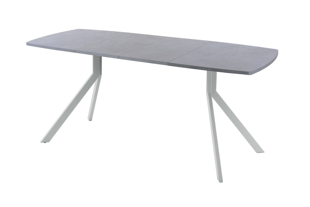 Обеденный стол AMC Elite (серии SLIM) / E18(1100) D6 (серебро/Бетон Чикаго светло-серый)