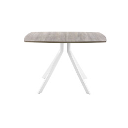 Обеденный стол AMC Elite (серии SLIM) / E18(1200) D6 (белый/Дуб Уайт-Ривер песочно-бежевый)