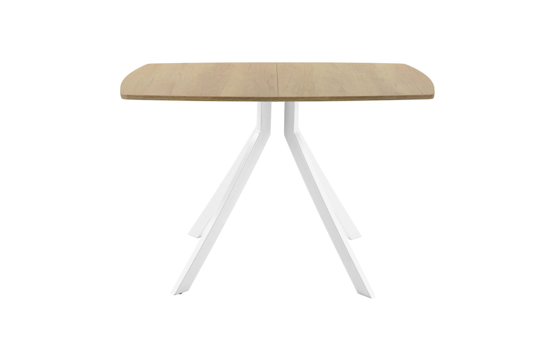 Обеденный стол AMC Elite (серии SLIM) / E18(1200) D6 (белый/Дуб Небраска Натуральный)