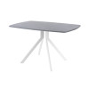 Обеденный стол AMC Elite (серии SLIM) / E18(1200) D6 (белый/Бетон Чикаго светло-серый)
