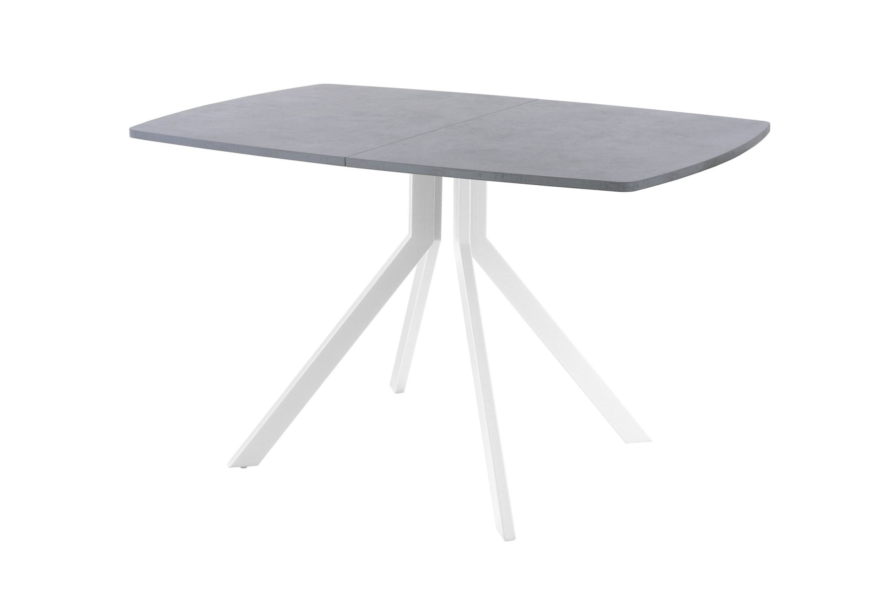 Обеденный стол AMC Elite (серии SLIM) / E18(1200) D6 (белый/Бетон Чикаго светло-серый)