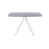 Обеденный стол AMC Elite (серии SLIM) / E18(1200) D6 (белый/Бетон Чикаго светло-серый)