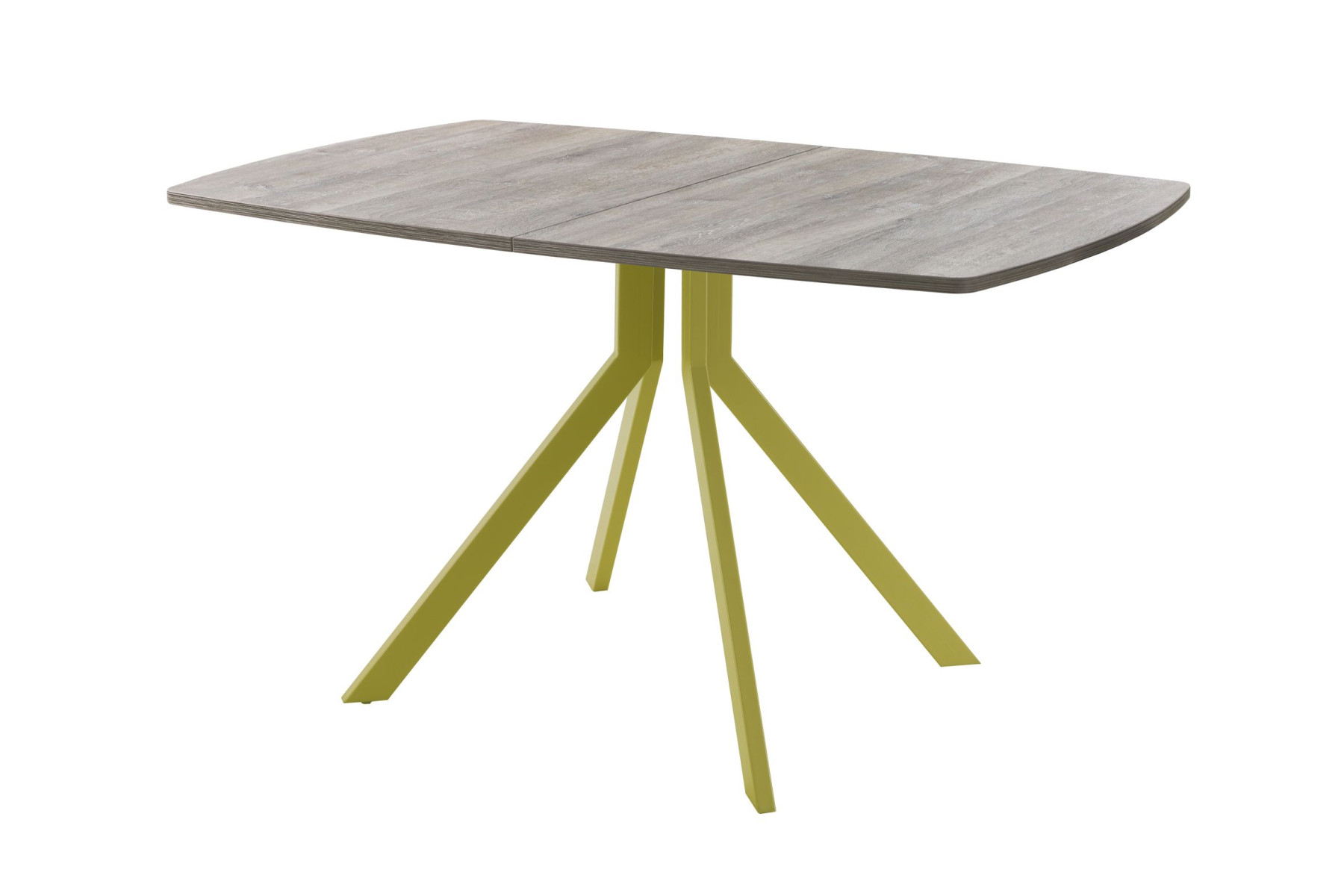 Обеденный стол AMC Elite (серии SLIM) / E18(1200) D6 (золото/Дуб Уайт-Ривер песочно-бежевый)