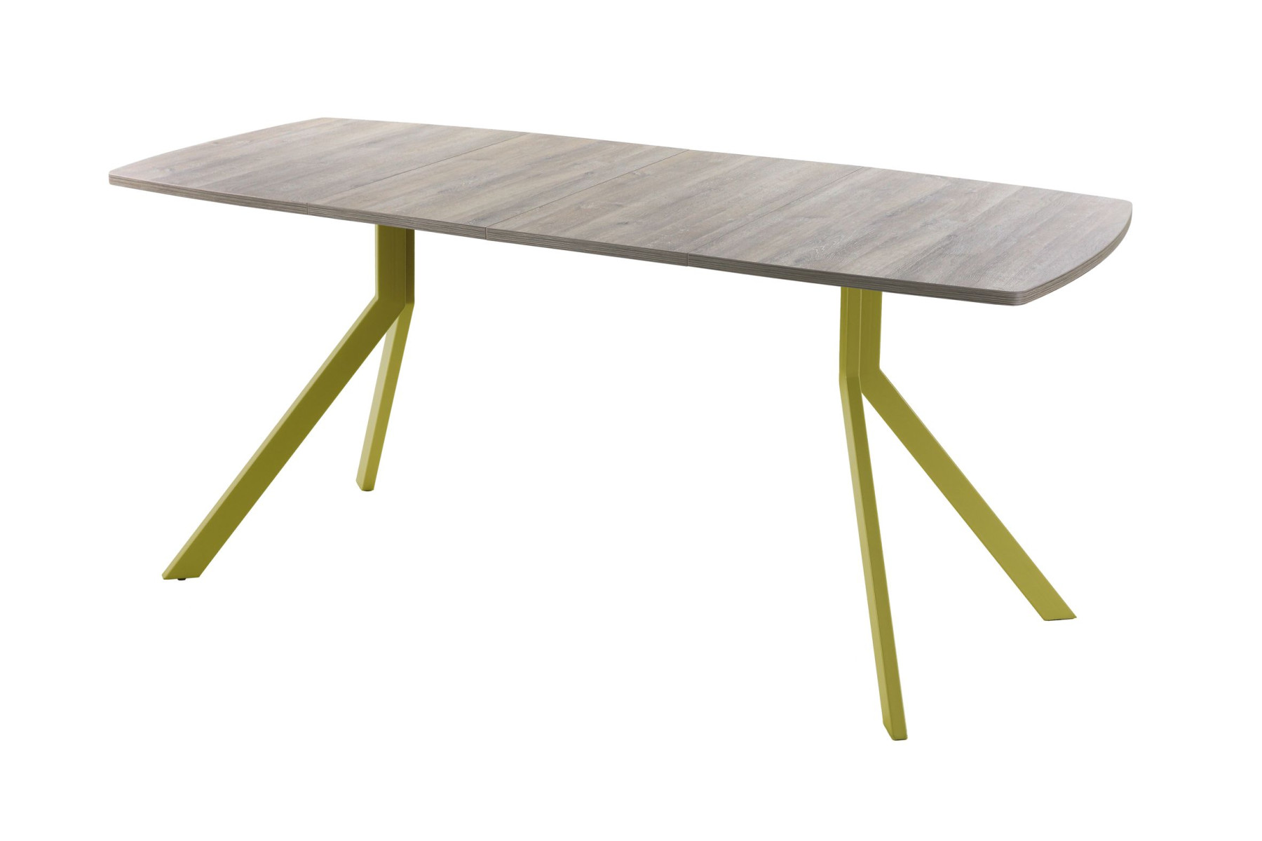 Обеденный стол AMC Elite (серии SLIM) / E18(1200) D6 (золото/Дуб Уайт-Ривер песочно-бежевый)