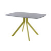 Обеденный стол AMC Elite (серии SLIM) / E18(1200) D6 (золото/Бетон Чикаго светло-серый)