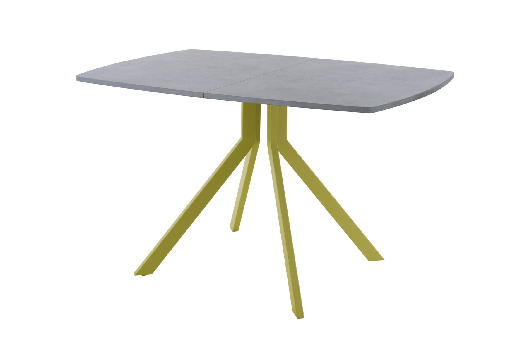 Обеденный стол AMC Elite (серии SLIM) / E18(1200) D6 (золото/Бетон Чикаго светло-серый)