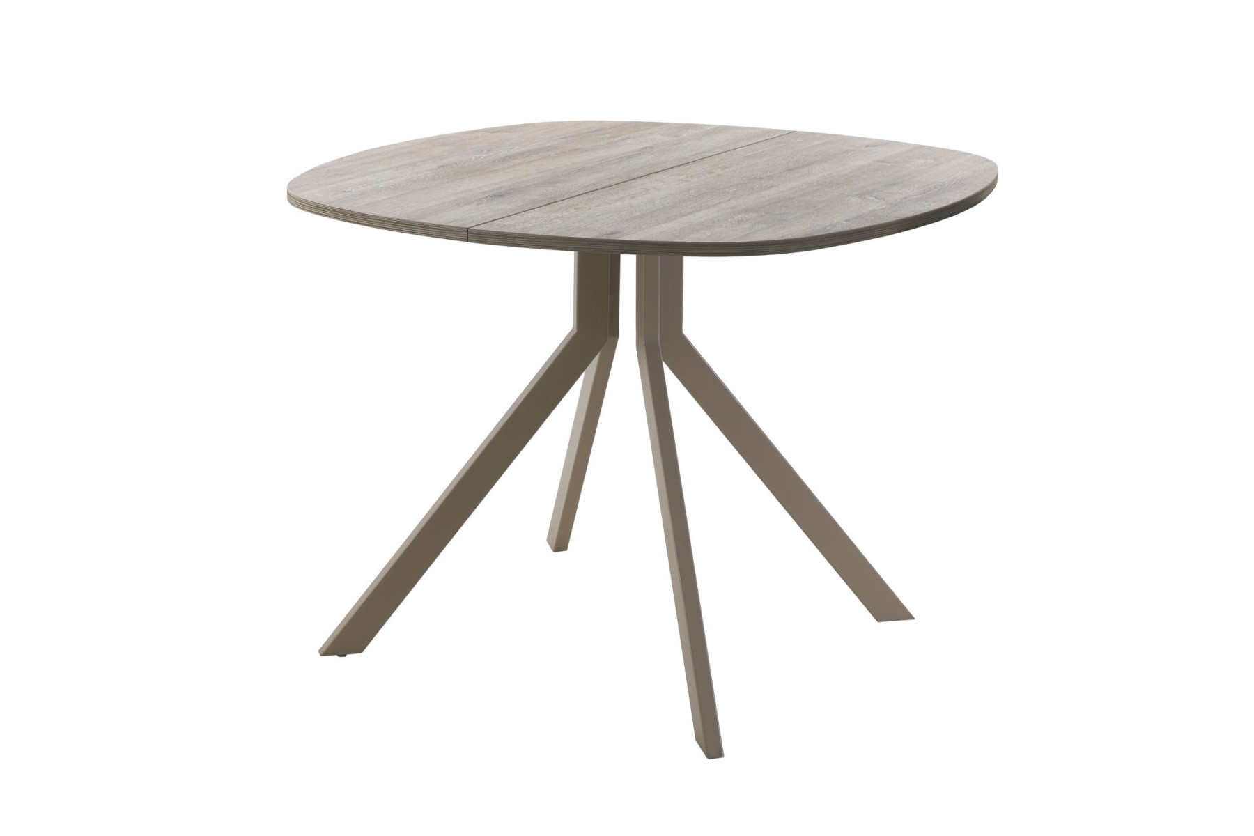 Обеденный стол AMC Elite (серии SLIM) / E18(900) D7 (капучино/Дуб Уайт-Ривер песочно-бежевый)