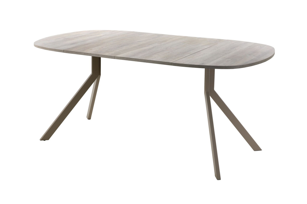 Обеденный стол AMC Elite (серии SLIM) / E18(900) D7 (капучино/Дуб Уайт-Ривер песочно-бежевый)