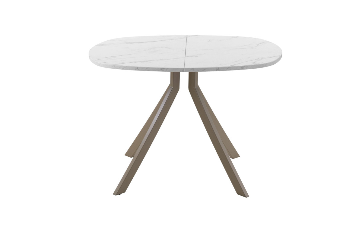 Обеденный стол AMC Elite (серии SLIM) / E18(800) D7 (капучино/Мрамор Кристалл)