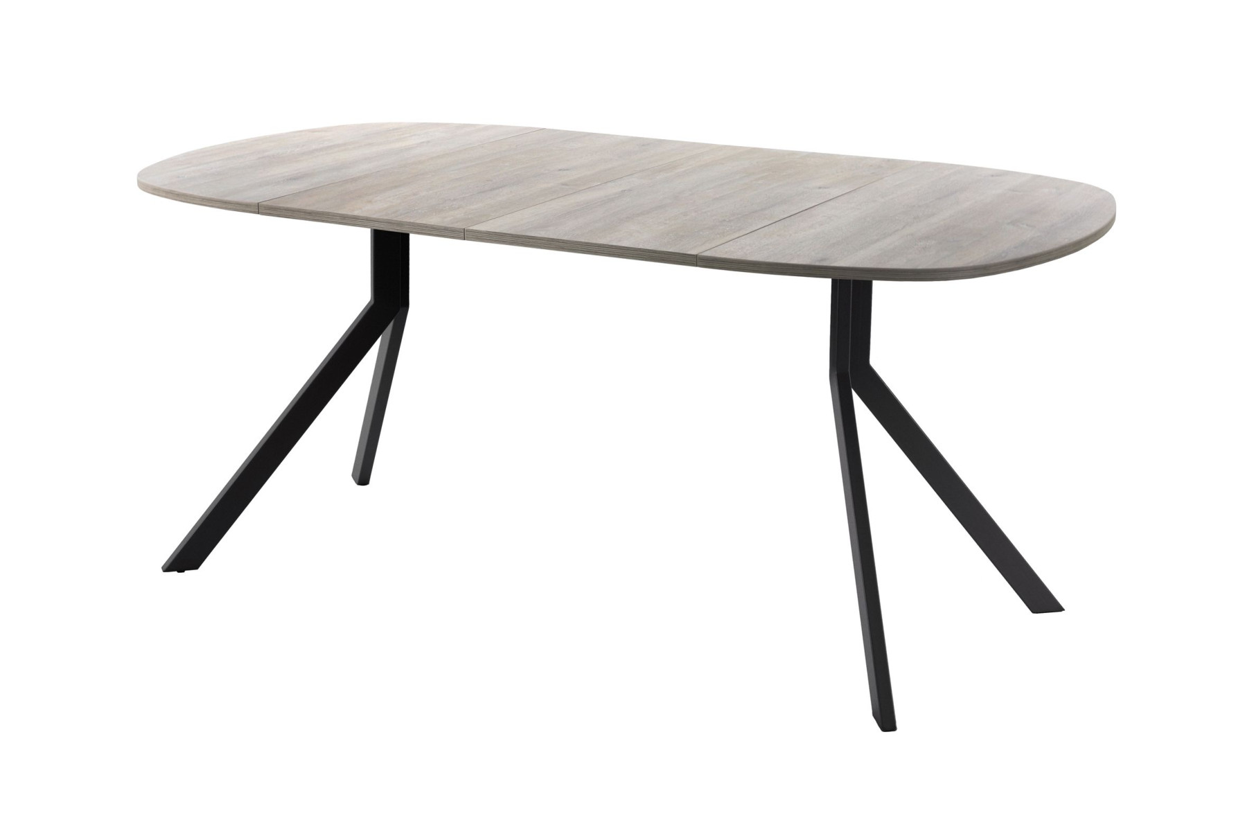 Обеденный стол AMC Elite (серии SLIM) / E18(900) D7 (черный/Дуб Уайт-Ривер песочно-бежевый)