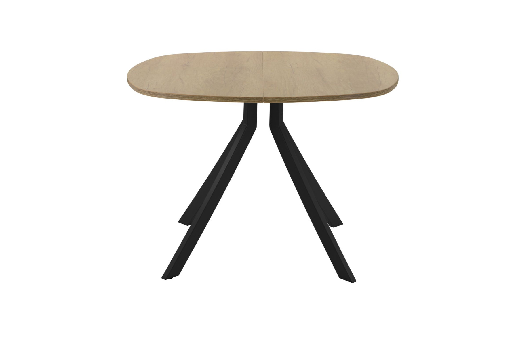 Обеденный стол AMC Elite (серии SLIM) / E18(900) D7 (черный/Дуб Небраска Натуральный)