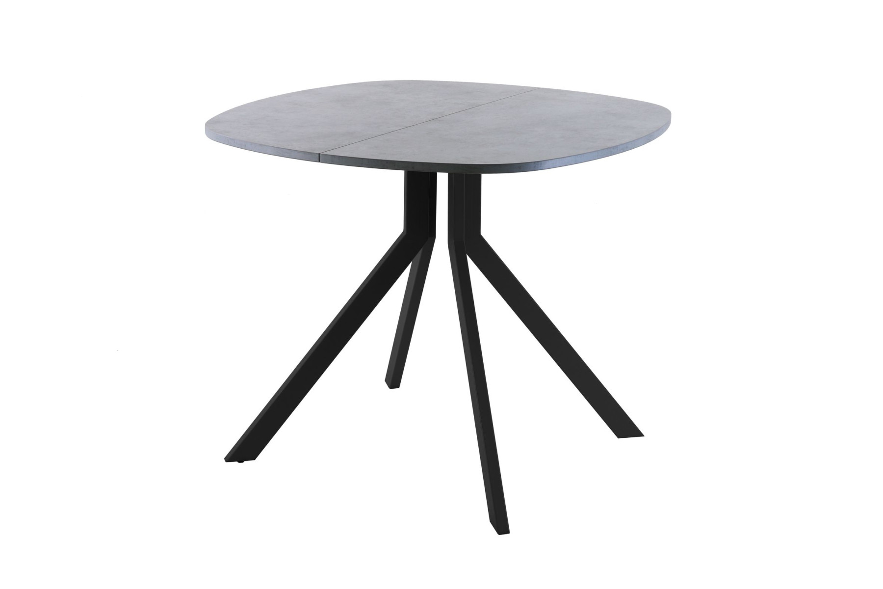 Обеденный стол AMC Elite (серии SLIM) / E18(900) D7 (черный/Бетон Чикаго светло-серый)