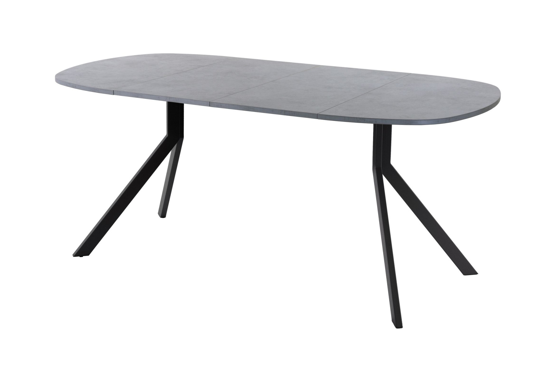 Обеденный стол AMC Elite (серии SLIM) / E18(900) D7 (черный/Бетон Чикаго светло-серый)