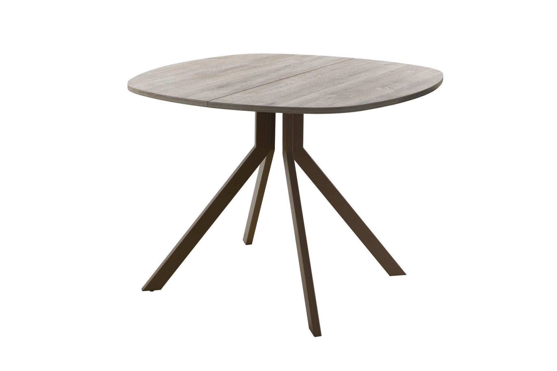 Обеденный стол AMC Elite (серии SLIM) / E18(900) D7 (коричневый/Дуб Уайт-Ривер песочно-бежевый)