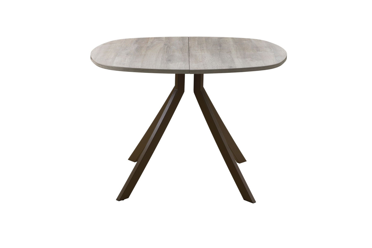 Обеденный стол AMC Elite (серии SLIM) / E18(900) D7 (коричневый/Дуб Уайт-Ривер песочно-бежевый)