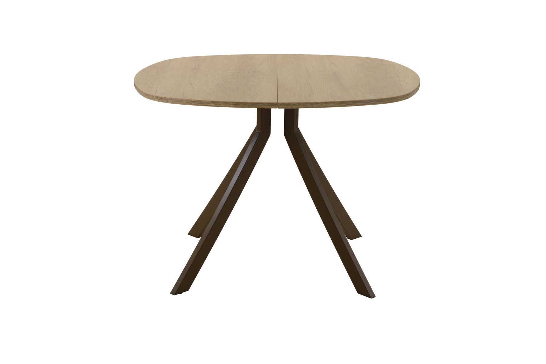 Обеденный стол AMC Elite (серии SLIM) / E18(800) D7 (коричневый/Дуб Небраска Натуральный)