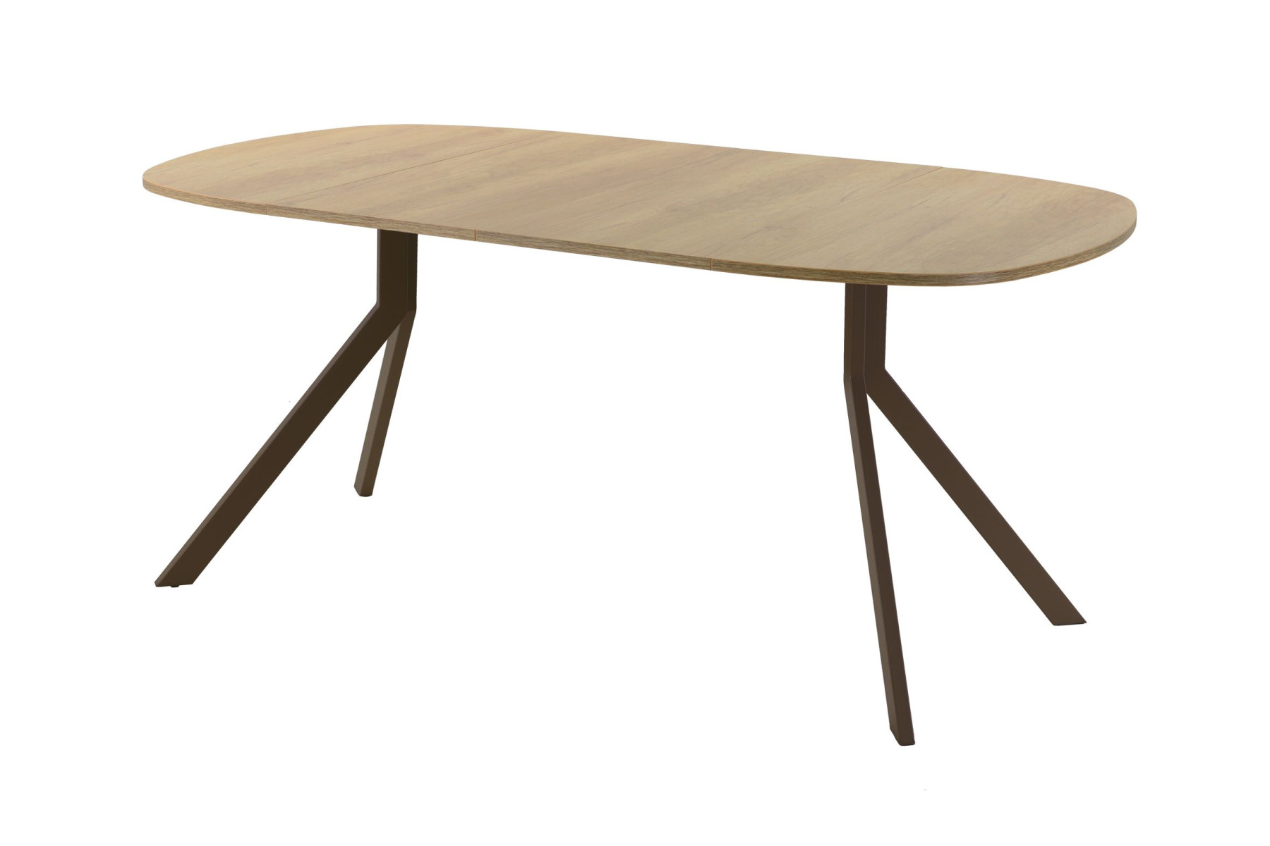 Обеденный стол AMC Elite (серии SLIM) / E18(800) D7 (коричневый/Дуб Небраска Натуральный)