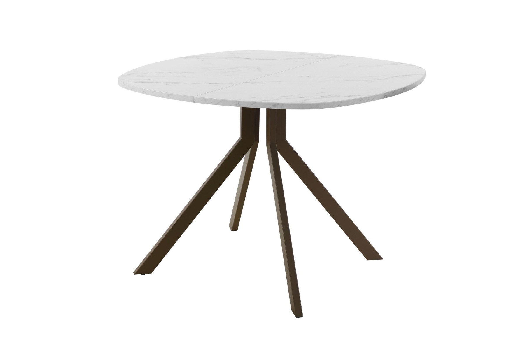 Обеденный стол AMC Elite (серии SLIM) / E18(900) D7 (коричневый/Мрамор Кристалл)